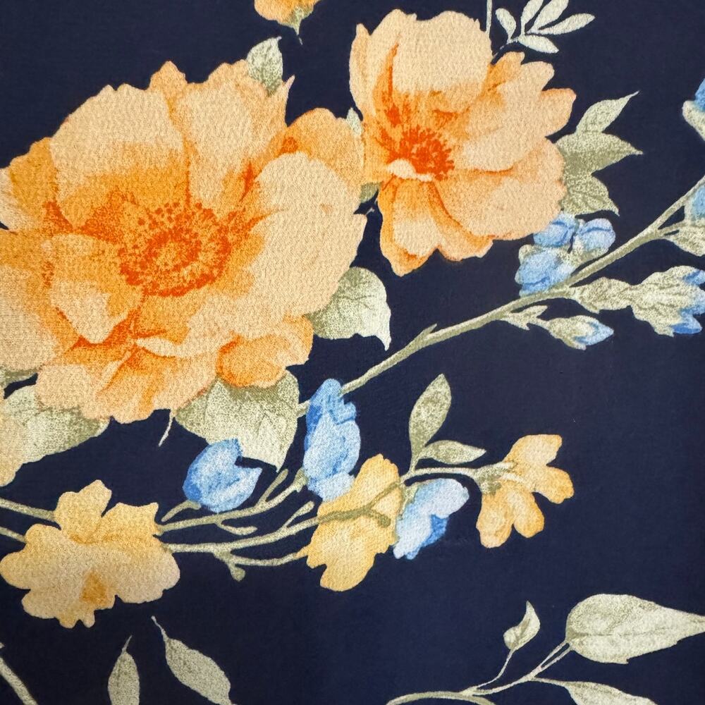 NEW BNWT Lulus Elegant Admiration Navy Floral One Shoulder Maxi Dress Sz Small - Picture 11 of 11